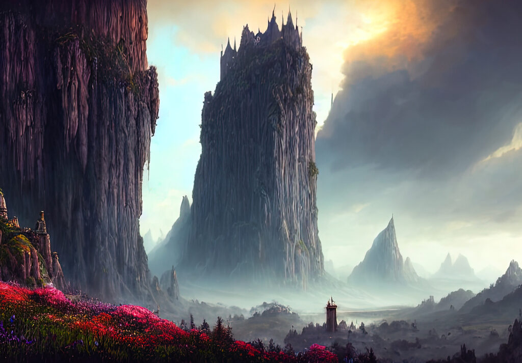 Towering Cliffs on the Southern Border of the Fairie Kingdom