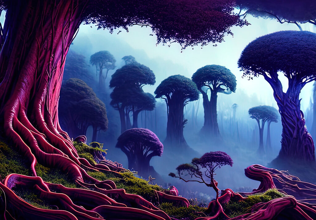 Magical Trees in the Fairie Kingdom