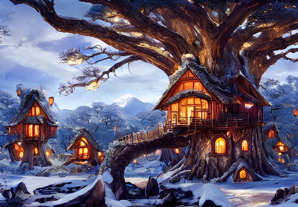Forest Fairie Homes Mid-Winter