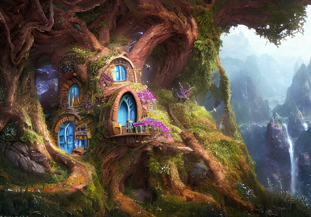 Forest Fairie Home in a Giant Sequoia Tree
