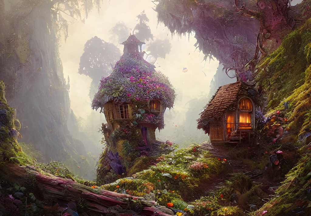 Fairie Home Built on a Towering Cliff